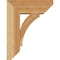 Ekena Millwork Thorton Slat Rough Sawn Bracket w/ Offset Brace, Western Red Cedar, 6"W x 14"D x 18"H BKT0604X14X18THR06RWR - alternate 3